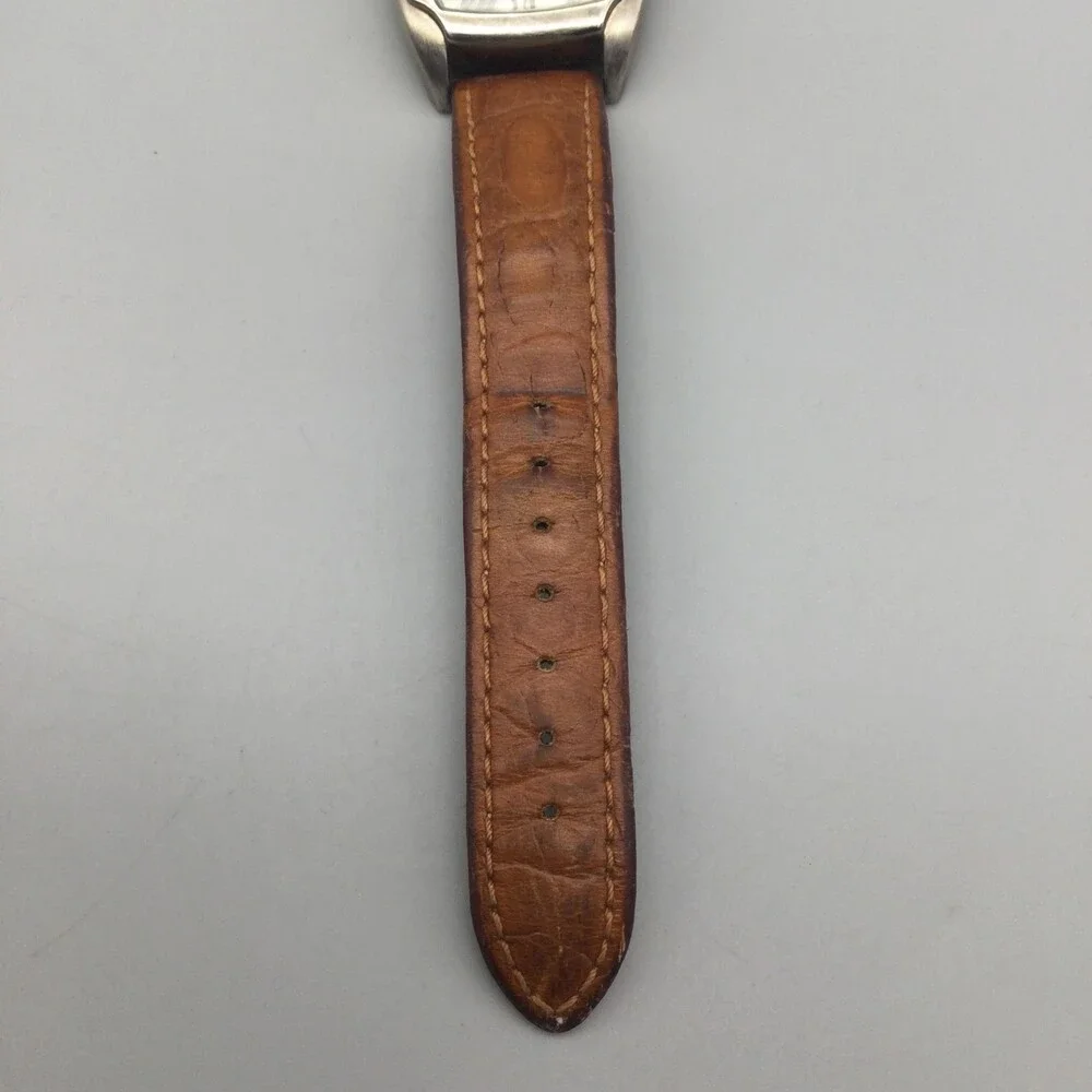 Activa Swiss Womens Watch 33mm MOP Dial Brown Leather Band 30M New Battery